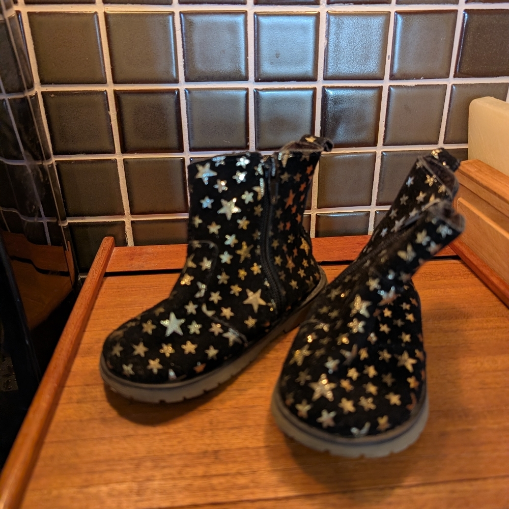 Super Cute Kids Zip Up Ankle Boots,6